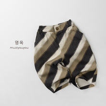 將圖片載入圖庫檢視器 26029PA-春季條紋寬鬆休閒長褲
