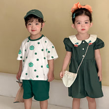 將圖片載入圖庫檢視器 XZ260756TG-夏季T恤兄妹套裝
