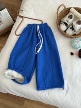 將圖片載入圖庫檢視器 2025D299PA-秋冬季百搭休閒寬鬆加絨收腳長褲
