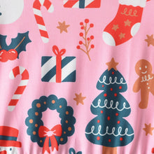 將圖片載入圖庫檢視器 67135LS-秋冬聖誕印花細閃網紗澎澎連衣裙

