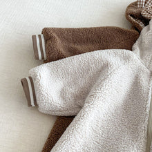 將圖片載入圖庫檢視器 ZDL5181LS冬季顆粒絨連身衣｜毛毛連帽爬服
