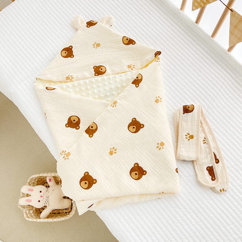 6029AC- Spring and Autumn Padded Baby Plush Blanket for Going Out 