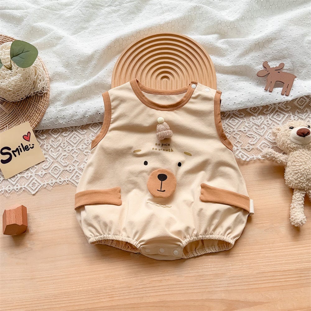 2402663LS-Summer cartoon bear sleeveless vest 