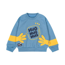 Load image into Gallery viewer, YM3511SE-Autumn and winter LOVE round neck plus velvet embroidered loose long-sleeved top 
