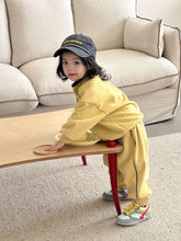 將圖片載入圖庫檢視器 CZ260694TG-春秋季拉鍊立領寬鬆運動兩件套
