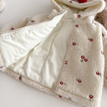 Load image into Gallery viewer, ZDW5272SE-冬季加厚蝴蝶結小花刺繡棉服外套
