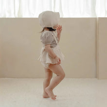 Load image into Gallery viewer, Y9553LS-Summer Girls Jacquard Bubble Skirt Strap Sweater + Hat 
