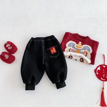 將圖片載入圖庫檢視器 ZDK5674PA-冬季韓版加絨束腳休閒牛仔褲
