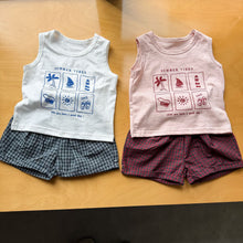 將圖片載入圖庫檢視器 XZ260964TG-夏季｜背心短褲｜套裝
