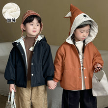 Load image into Gallery viewer, DW250669SE-秋冬季造型動物加絨厚棉排釦外套
