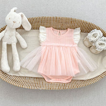 Load image into Gallery viewer, H10783LS-夏季｜蕾絲飛袖｜包屁裙
