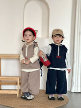 將圖片載入圖庫檢視器 CZ260890TG-春秋季連帽辦拉鍊背心休閒三件套裝
