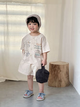 將圖片載入圖庫檢視器 XQ260705TG-夏季純棉兄妹短袖洋裝套裝
