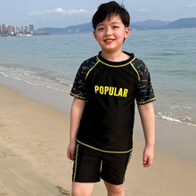 Load image into Gallery viewer, 70904TG-夏季韓版中大童分體短袖速乾泳裝
