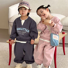 將圖片載入圖庫檢視器 CZ260849TG-春秋季假兩件運動休閒兩件套
