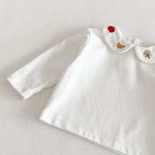 Load image into Gallery viewer, ZCY6102LS-春季刺繡娃娃衫｜藍格連體褲
