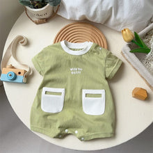Load image into Gallery viewer, M2402713LS-Summer Korean version of thin short-sleeved bodysuit 

