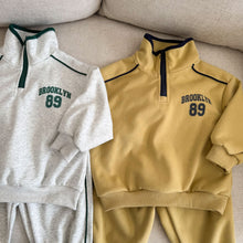 將圖片載入圖庫檢視器 CZ260694TG-春秋季拉鍊立領寬鬆運動兩件套
