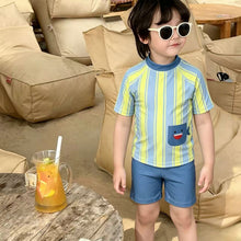 將圖片載入圖庫檢視器 43003TG-夏季｜卡通鯊魚｜分體泳衣泳褲套裝
