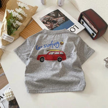 Load image into Gallery viewer, 71404SE-夏日兒童純棉短袖車車上衣
