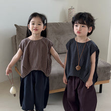 Load image into Gallery viewer, 25X29SE-夏季｜格紋復古｜無袖背心
