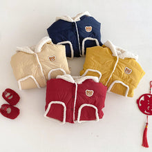 將圖片載入圖庫檢視器 ZDW5309SE-冬季小熊加絨連帽加厚棉外套
