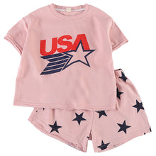 將圖片載入圖庫檢視器 XZ260892TG-夏季運動風短袖短褲套裝
