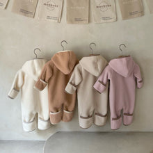 將圖片載入圖庫檢視器 Y95122LS-冬季加厚連身衣｜雙面毛絨連帽款
