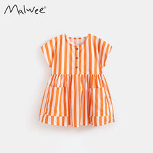 Load image into Gallery viewer, 11021DS-夏季格紋公主連衣裙
