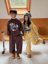 將圖片載入圖庫檢視器 2025D202TG-冬季復古卡通MK加絨休閒兩件套
