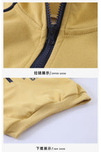 將圖片載入圖庫檢視器 CZ260694TG-春秋季拉鍊立領寬鬆運動兩件套
