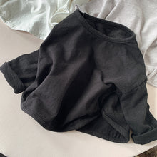 將圖片載入圖庫檢視器 2153SE-秋季韓版百搭素色竹節棉長袖T恤
