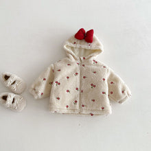 Load image into Gallery viewer, ZDW5272SE-冬季加厚蝴蝶結小花刺繡棉服外套

