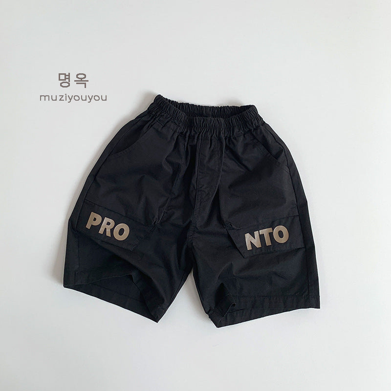 25056PA-春夏兒童pro印花休閒短褲
