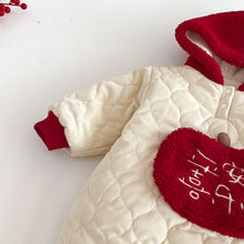 將圖片載入圖庫檢視器 ZDL5607LS-冬季拜年連身衣｜拼色連帽加絨款
