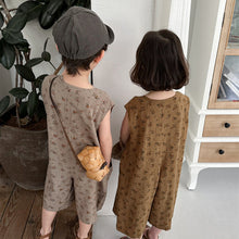 Load image into Gallery viewer, 24X12LS-夏季｜碎花森系｜背帶連體褲
