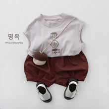 Load image into Gallery viewer, 26155SE-夏季｜透氣薄款印花｜兒童純棉無袖坎肩
