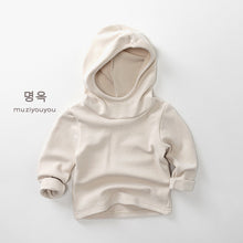 將圖片載入圖庫檢視器 25207SE-秋冬韓版百搭鋪絨保暖連帽上衣
