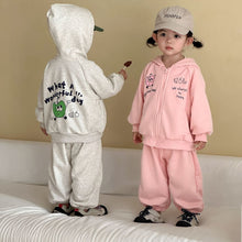 將圖片載入圖庫檢視器 CZ260885TG-春秋寬鬆運動衛衣褲套裝
