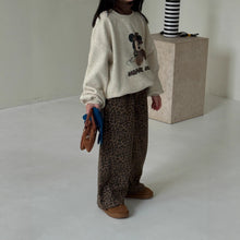 將圖片載入圖庫檢視器 2025D80PA-冬季韓版豹紋加絨直筒長褲
