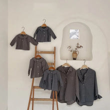 將圖片載入圖庫檢視器 Y7603SE-春夏款復古格翻領襯衫
