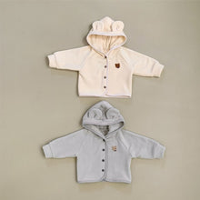 將圖片載入圖庫檢視器 Y7553SE-秋冬加絨外套｜小熊繡花雙面絨
