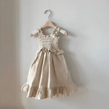 Load image into Gallery viewer, Y6520DS-Summer solid color ruffled sleeveless dress 
