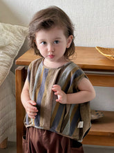 Load image into Gallery viewer, M627094TG-夏季｜棉麻條紋｜背心套裝
