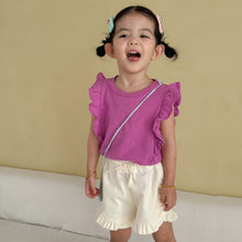 將圖片載入圖庫檢視器 XZ260983TG-夏季｜純棉花邊｜背心短褲套裝
