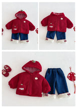 將圖片載入圖庫檢視器 ZDW5707SE-冬季可愛連帽中國風加厚棉服
