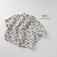 將圖片載入圖庫檢視器 25092SE-夏季韓版兒童花色印花襯衫
