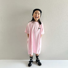 將圖片載入圖庫檢視器 282DS-春夏女童純棉寬鬆休閒花邊短袖洋裝
