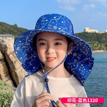 Load image into Gallery viewer, ET-1062AC- Summer large brim thin sun protection bucket hat
