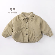 將圖片載入圖庫檢視器 25258SE-冬季夾棉長袖襯衫外套
